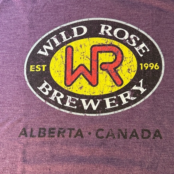 Wild Rose Brewery T-Shirt, Purple - Picture 3 of 7